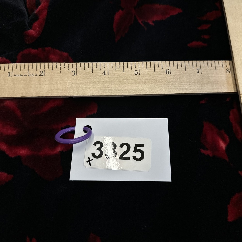 Talbots‎ Velvet Rose Print Blazer Jacket Black Red Floral Size 2 Holiday Chic - Picture 9 of 9